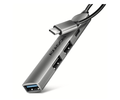 Hub USB Axagon HUE-STC ALU STRIP USB-C 4 port hub